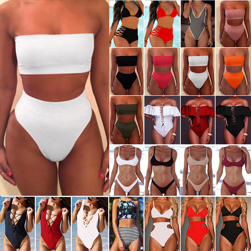 bandeau swimming costumes